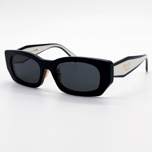 NEW PRADA PRB05SF 09Q08Z SUNGLASSES WOMEN BLACK EYEWEAR FPR B05S - Picture 1 of 10